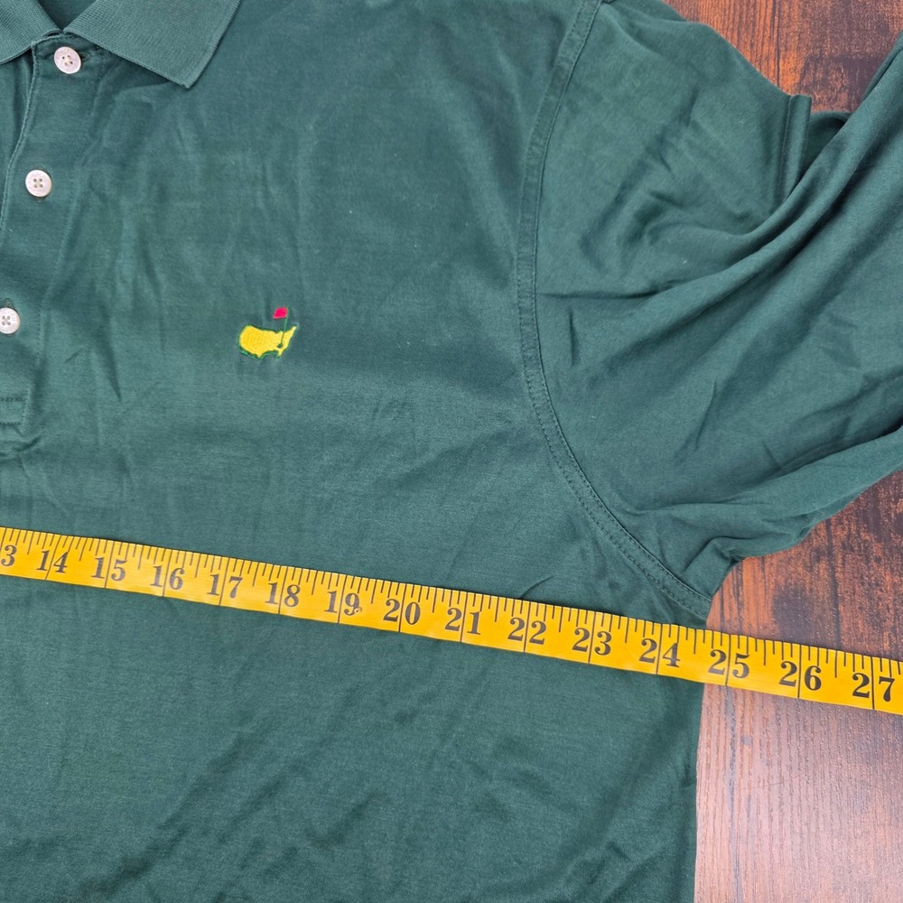 Amen Corner Masters Golf Polo Shirt Mens XL Green Pima Cotton Short Sleeve Logo - Picture 5 of 6